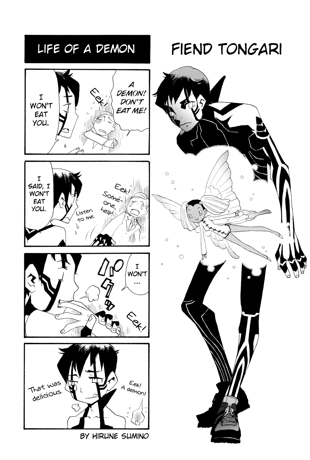 Shin Megami Tensei Iii - Nocturne 4-Koma Gag Battle - Vol.1 Chapter 10: Fiend Tongari