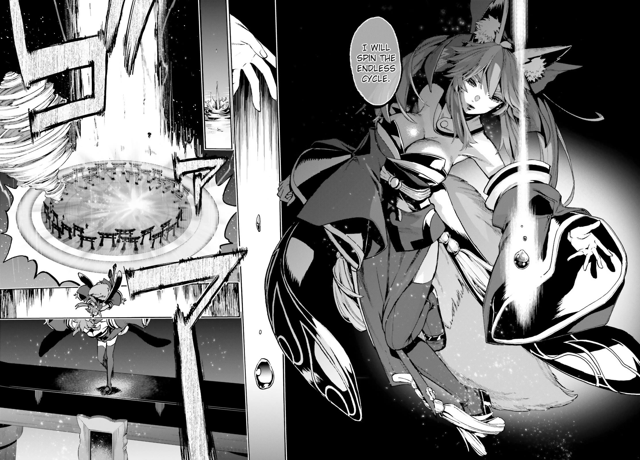 Fate/Extra Ccc - Foxtail - Chapter 86: Suiten Nikkō Amaterasu Yano Shizu-Ishi