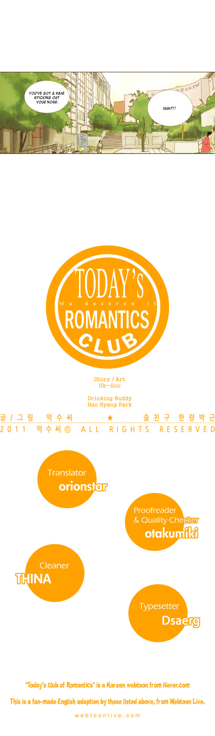 Today's Romantics Club - Chapter 10 : Oof, An Interesting Article In The News