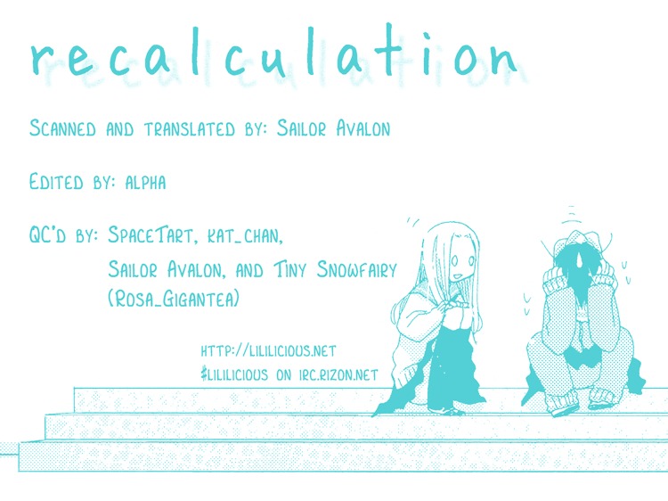 Recalculation - Chapter 0 : [Oneshot]