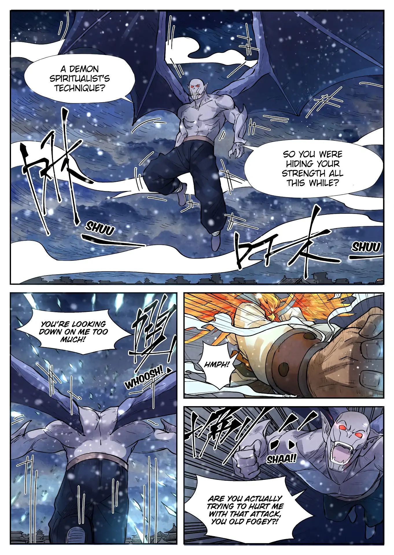 Tales Of Demons And Gods - Chapter 240.5: Ye Mo Vs Wu Man