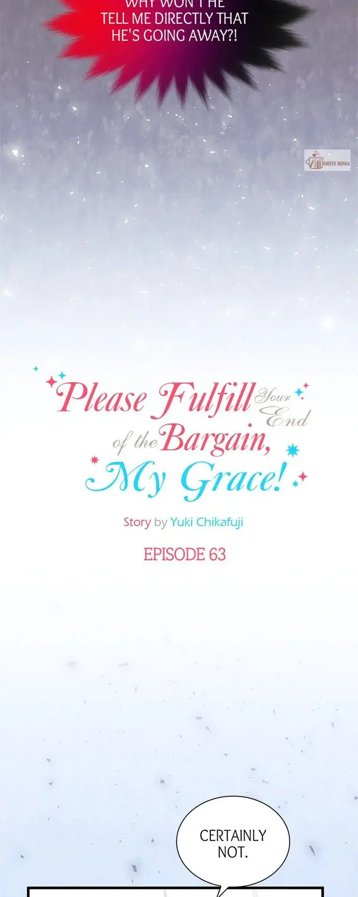 Please Fulfill Your End Of The Bargain, My Grace! - Chapter 63