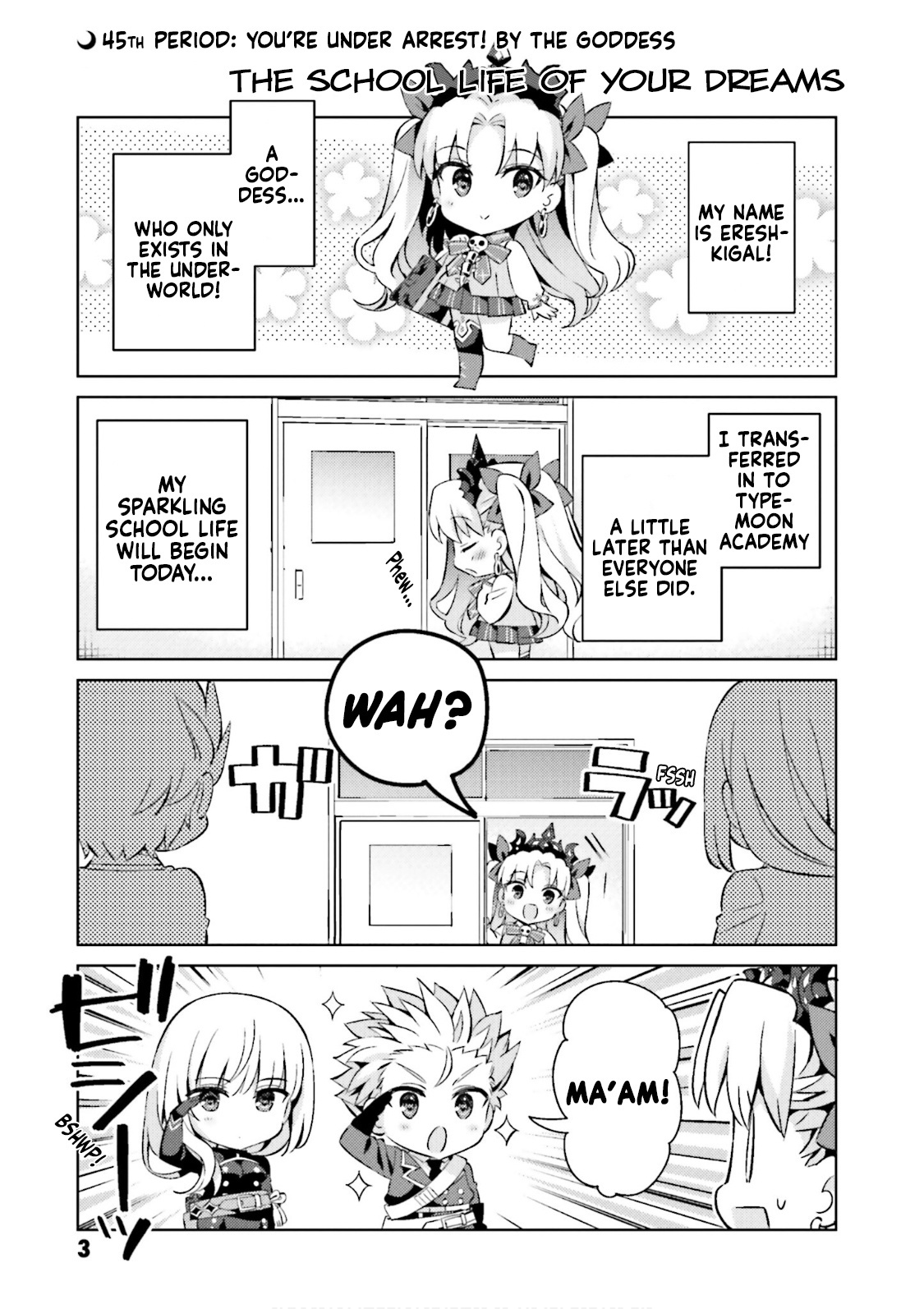 Type-Moon Gakuen - Chibi Chuki! - Vol.6 Chapter 45: 45Th Period: You're Under Arrest! By The Goddess