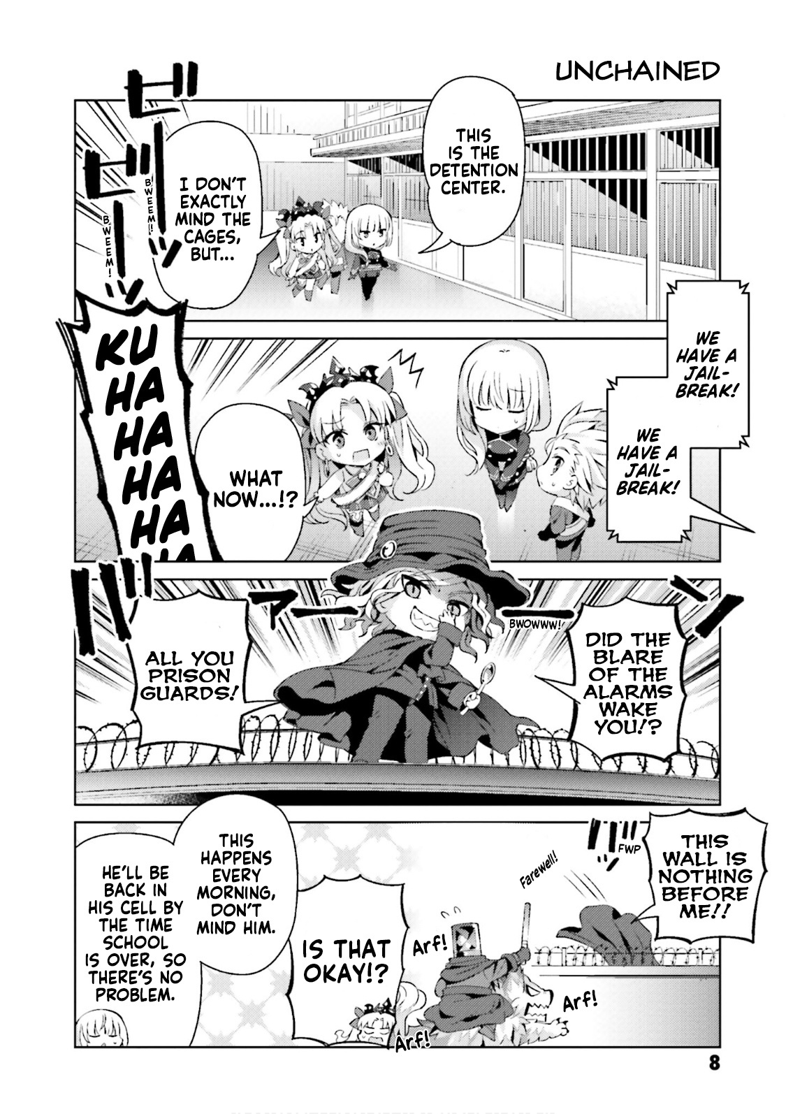 Type-Moon Gakuen - Chibi Chuki! - Vol.6 Chapter 45: 45Th Period: You're Under Arrest! By The Goddess