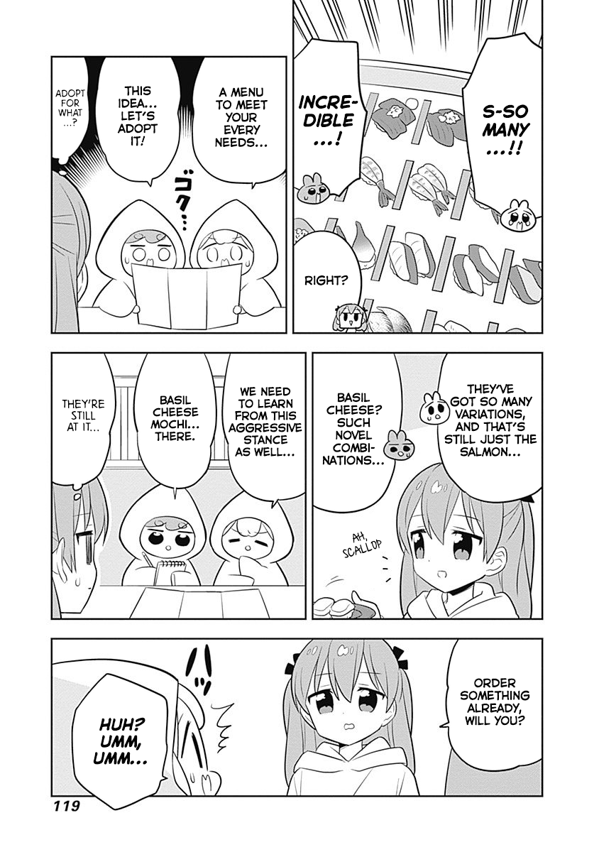 Department Of Corporate Slave Rabbits - Vol.5 Chapter 68: Fuwami &Amp; Mofuko Learn At A Conveyor Belt Sushi Restaurant