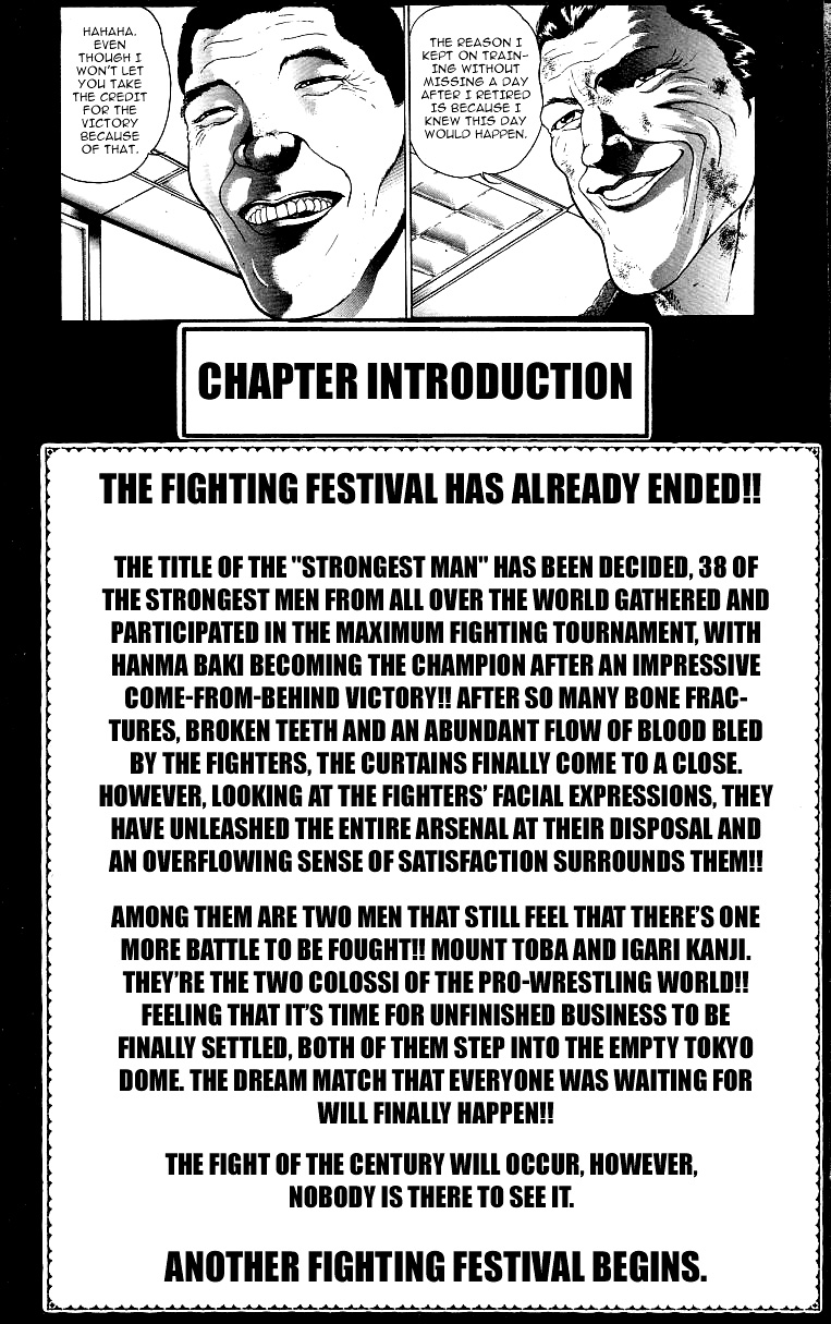 Grappler Baki - Vol.43 Chapter 372: Gaiden Part 1:  It's Starting