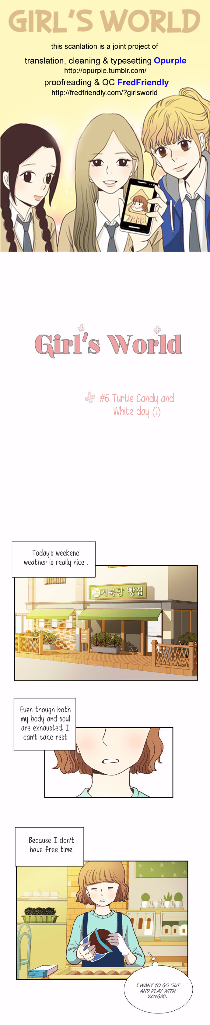 Girl's World - Chapter 6 : Turtle Candy For White Day (1)