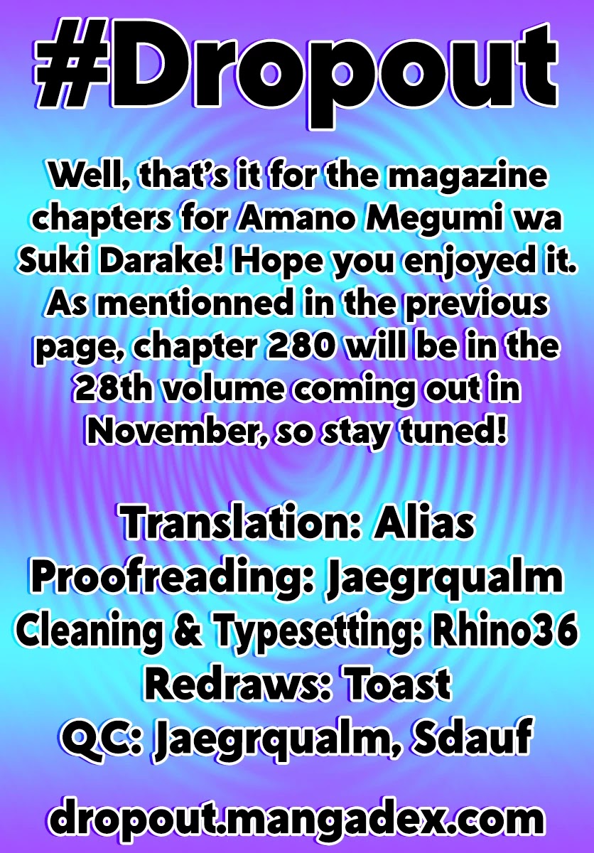 Amano Megumi Wa Suki Darake! - Chapter 279: Today, Tomorrow, And From Now On