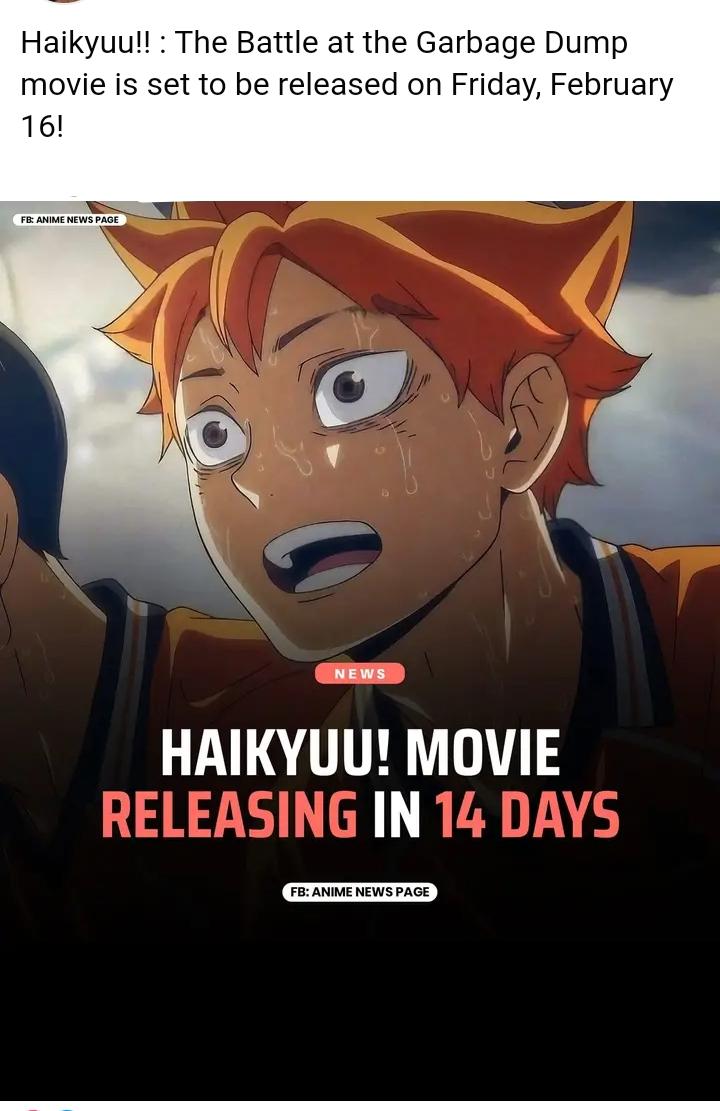 Haikyuu!! - Notice. : Anime News!!