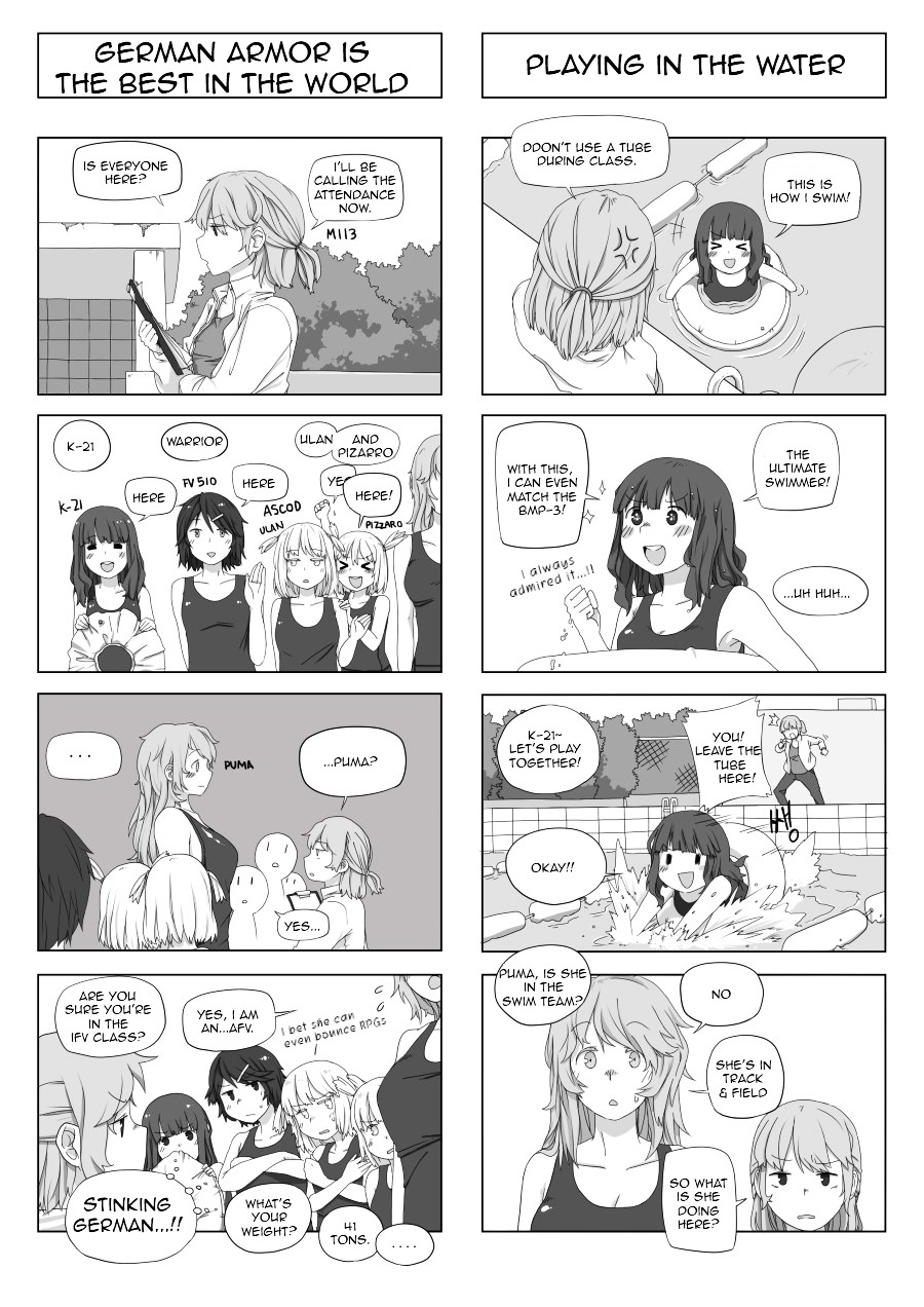 Armored Highschool - Chapter 2 : 4Koma Collection