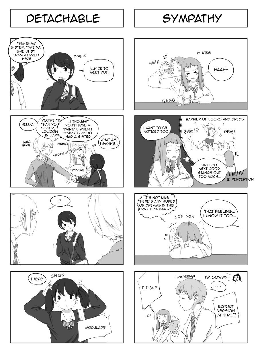 Armored Highschool - Chapter 1 : 4Koma Collection