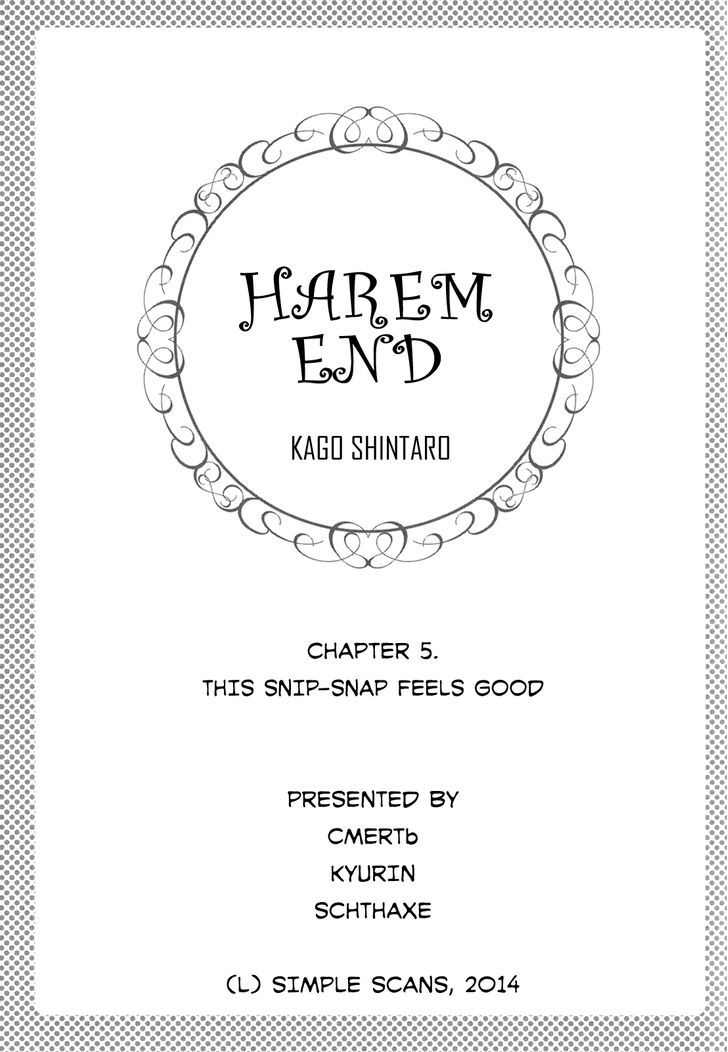 Harem End - Vol.1 Chapter 5 : This Snip-Snap Feels Good