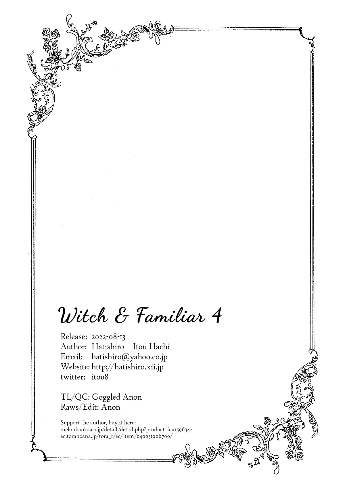 Witch And Familiar (Itou Hachi) - Chapter 4