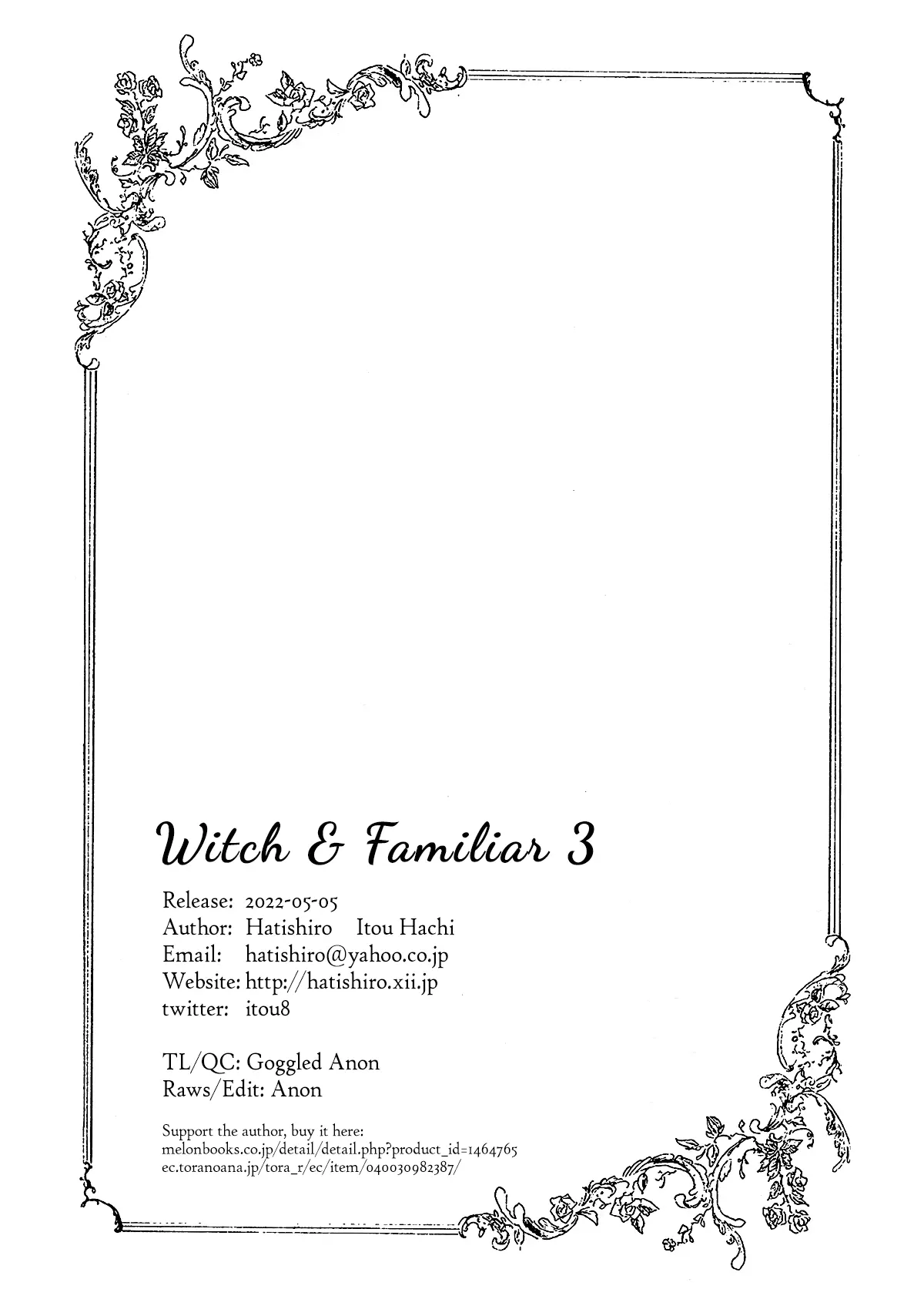 Witch And Familiar (Itou Hachi) - Chapter 3