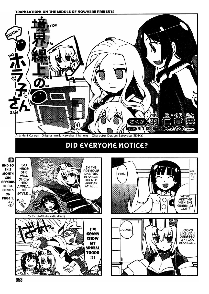 Kyoukaisenjou No Horako-San - Vol.1 Chapter 11 : Did Everyone Notice?