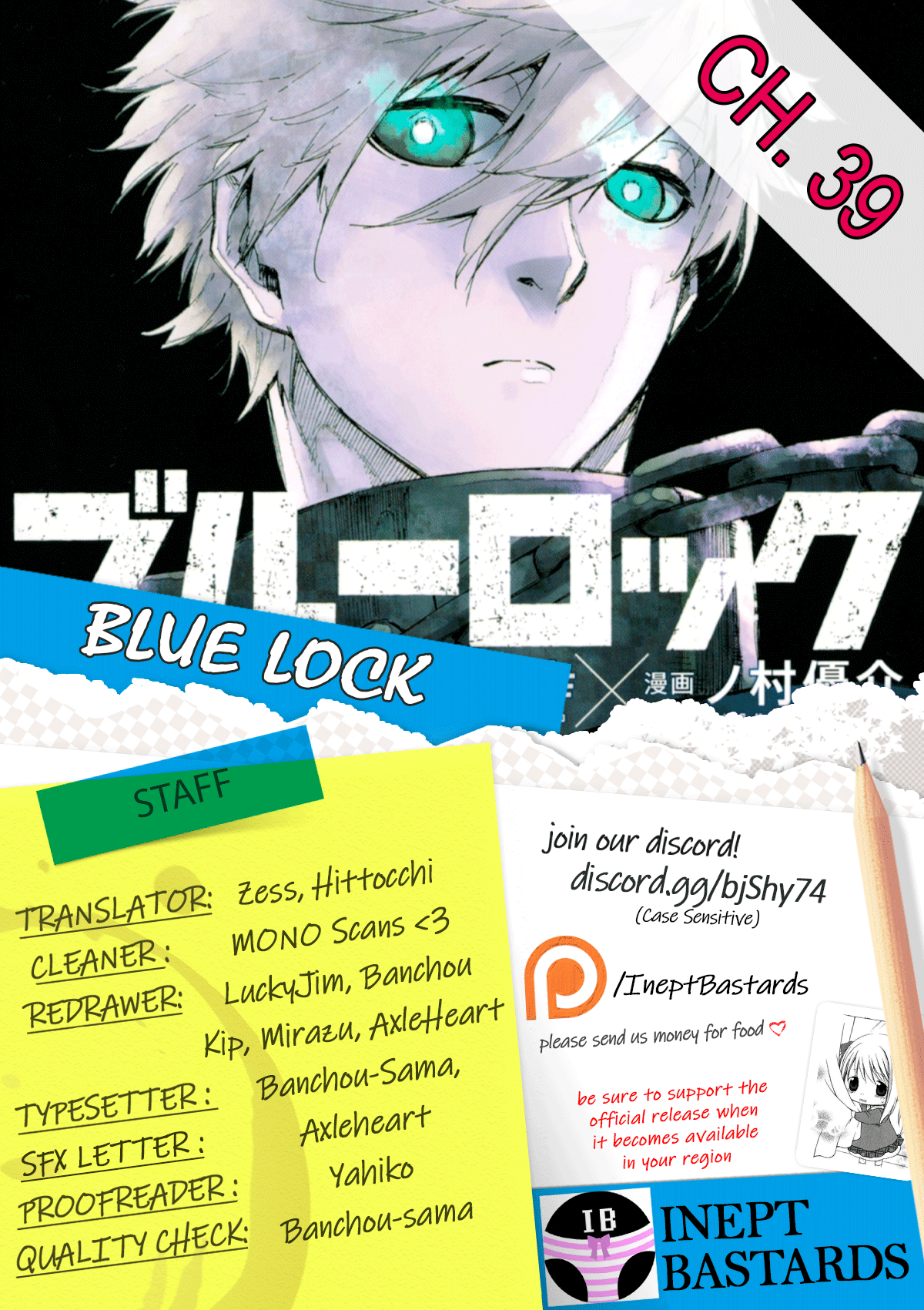 Blue Lock - Vol.5 Chapter 39: Hungry