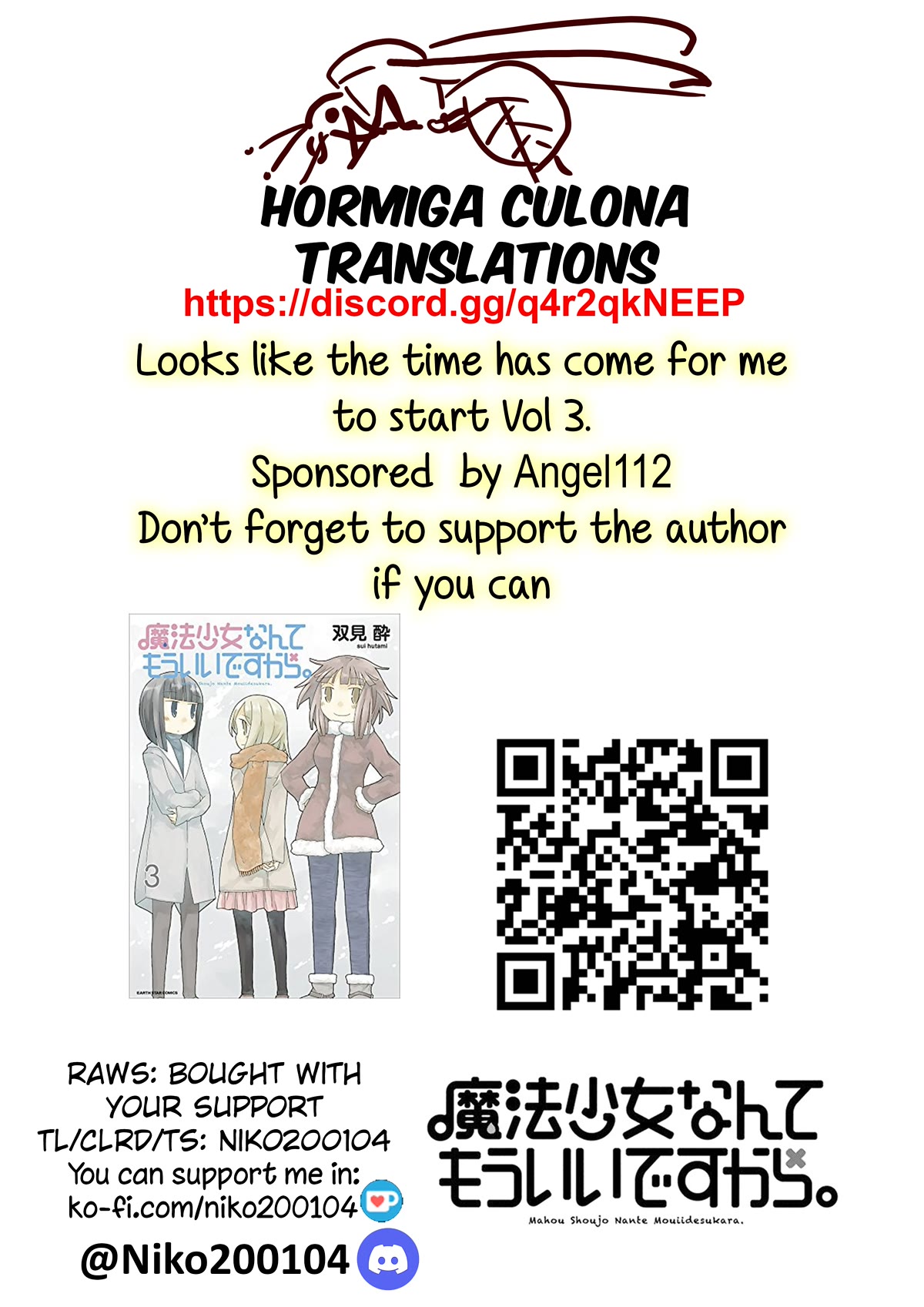 Mahou Shoujo Nante Mou Ii Desu Kara. - Chapter 32