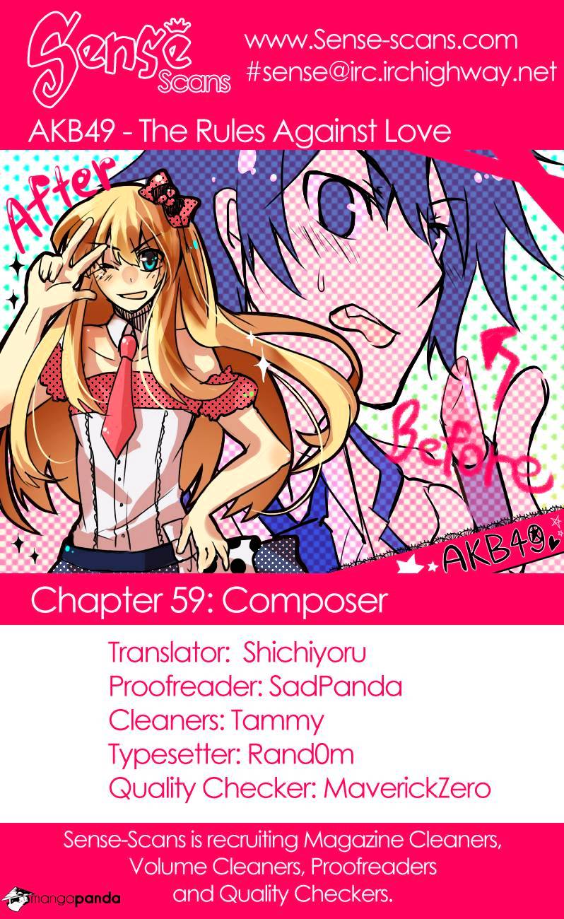 Akb49 - Renai Kinshi Jourei - Chapter 59 : Composer