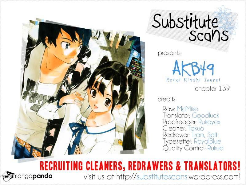 Akb49 - Renai Kinshi Jourei - Chapter 139 : No Worries