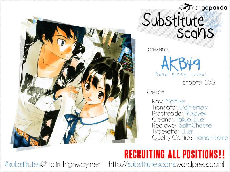 Akb49 - Renai Kinshi Jourei - Chapter 155 : The Smiling Face S Sunday Punch