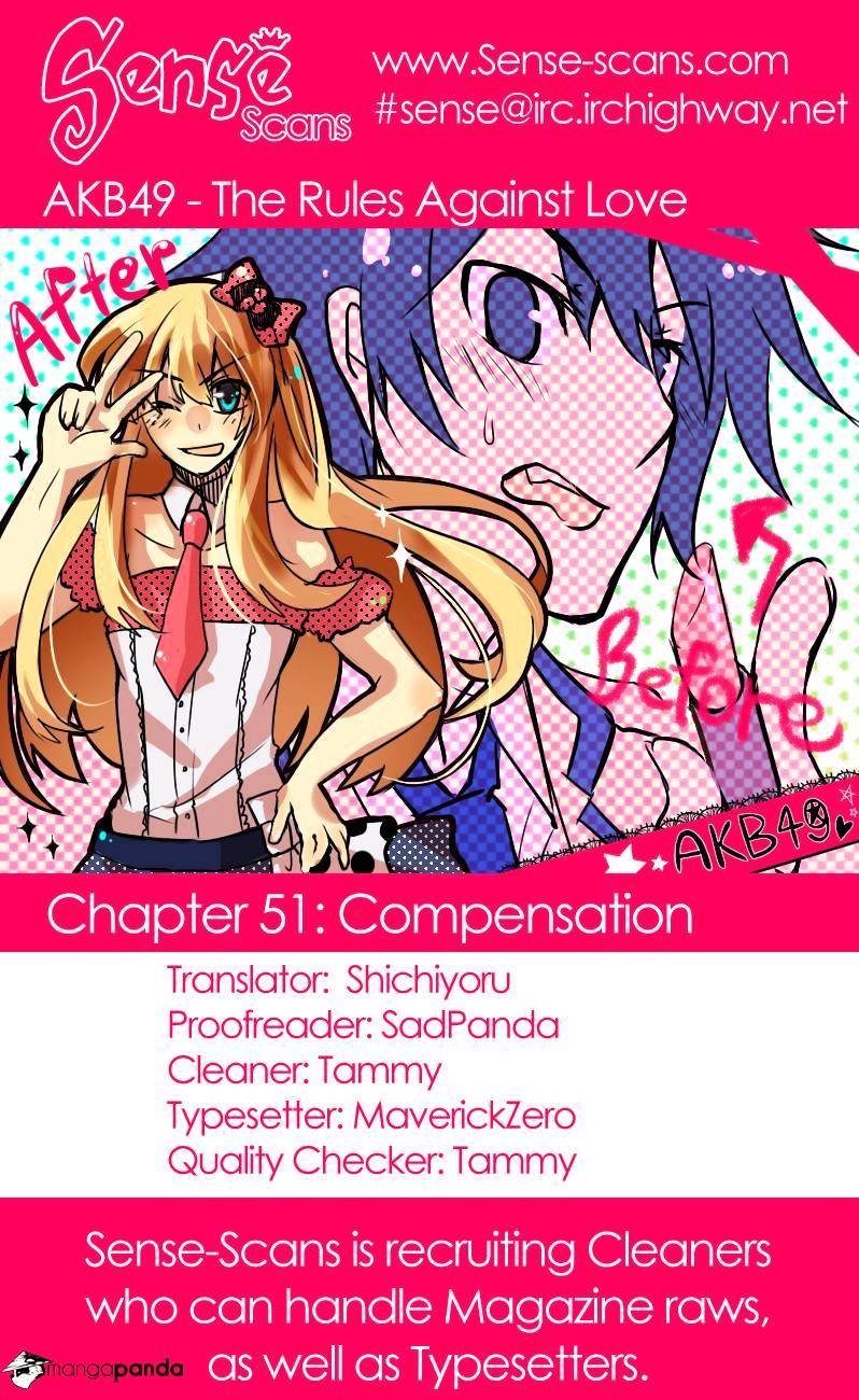 Akb49 - Renai Kinshi Jourei - Chapter 51 : Compensation