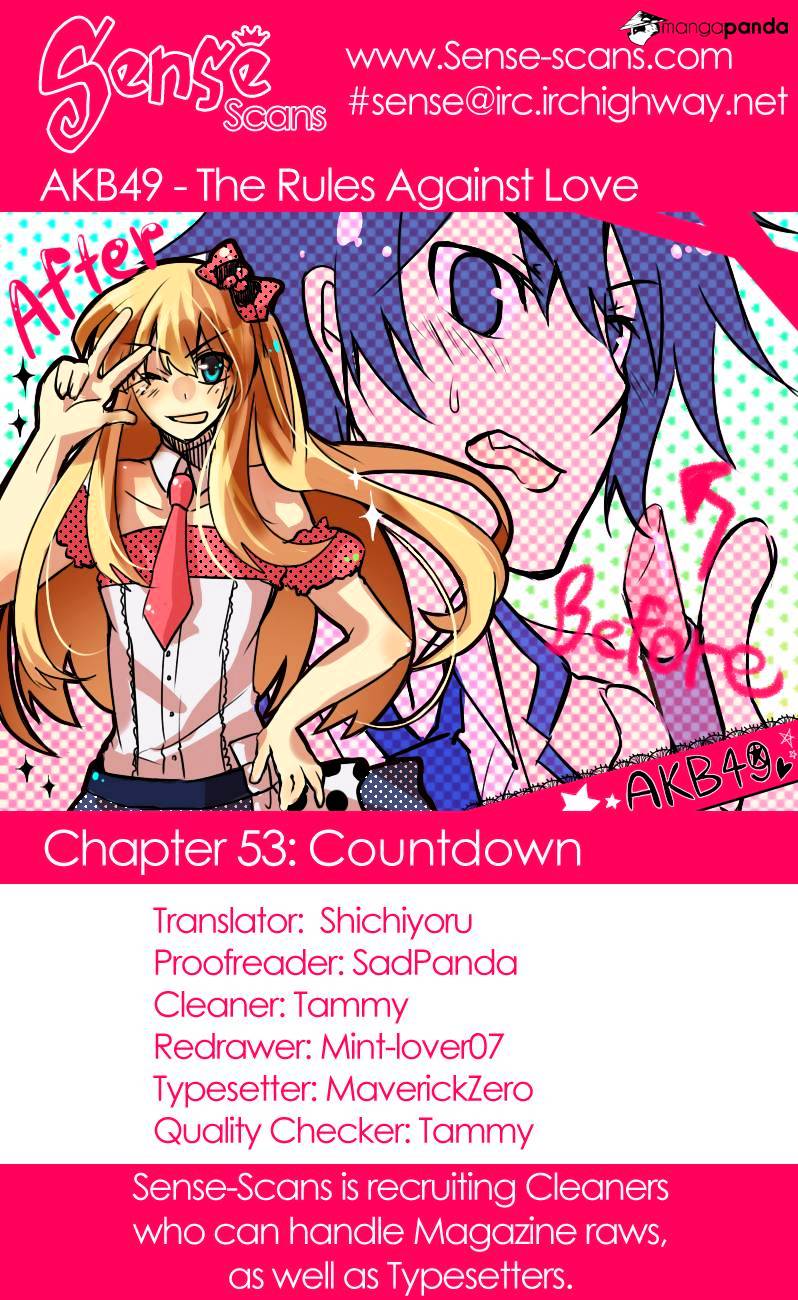 Akb49 - Renai Kinshi Jourei - Chapter 53 : Countdown