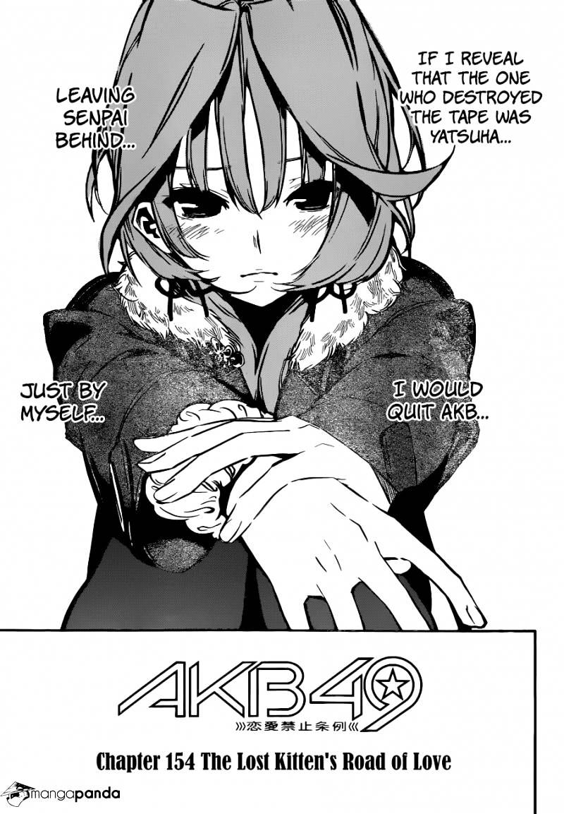 Akb49 - Renai Kinshi Jourei - Chapter 154 : The Lost Kitten S Road Of Love