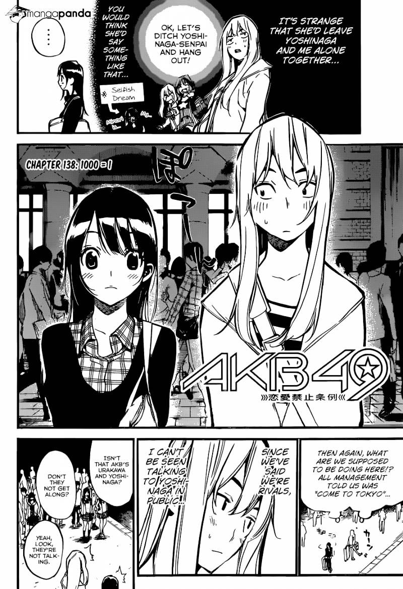 Akb49 - Renai Kinshi Jourei - Chapter 138 : 1000=1