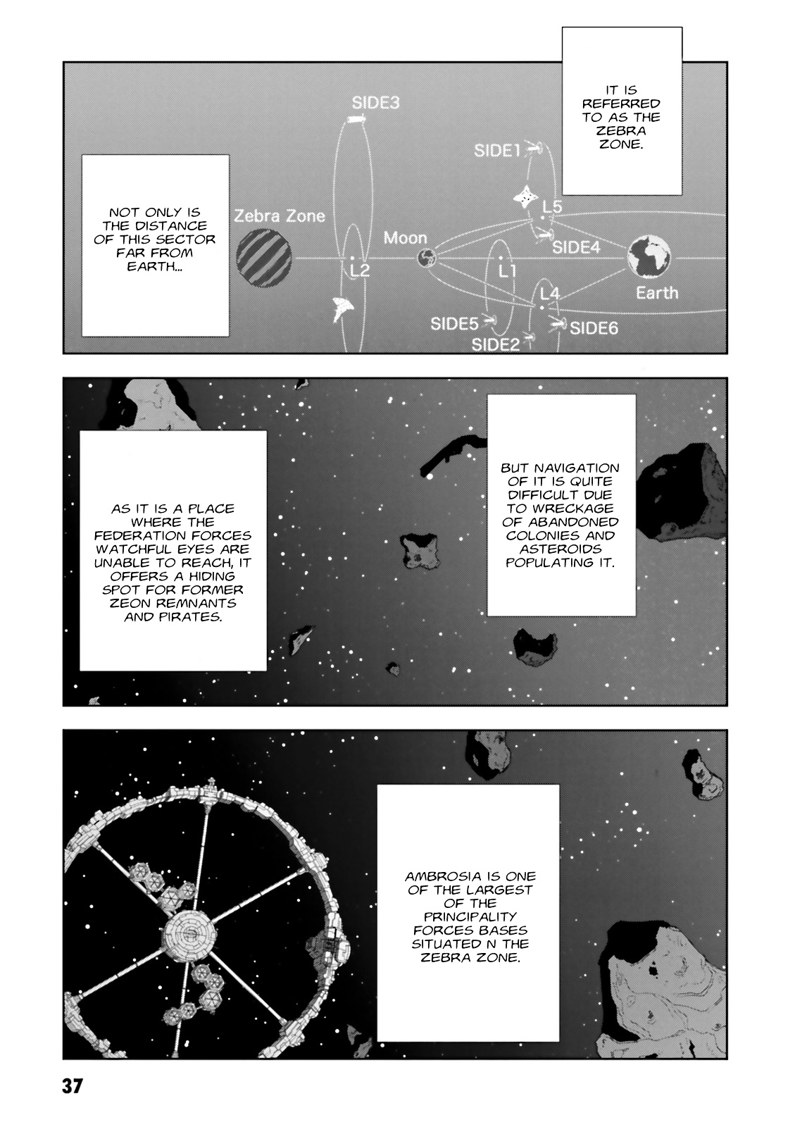 Kidou Senshi Gundam: C.d.a. Wakaki Suisei No Shouzou - Vol.12 Chapter 56 : File Fifty Six - Zebra Zone