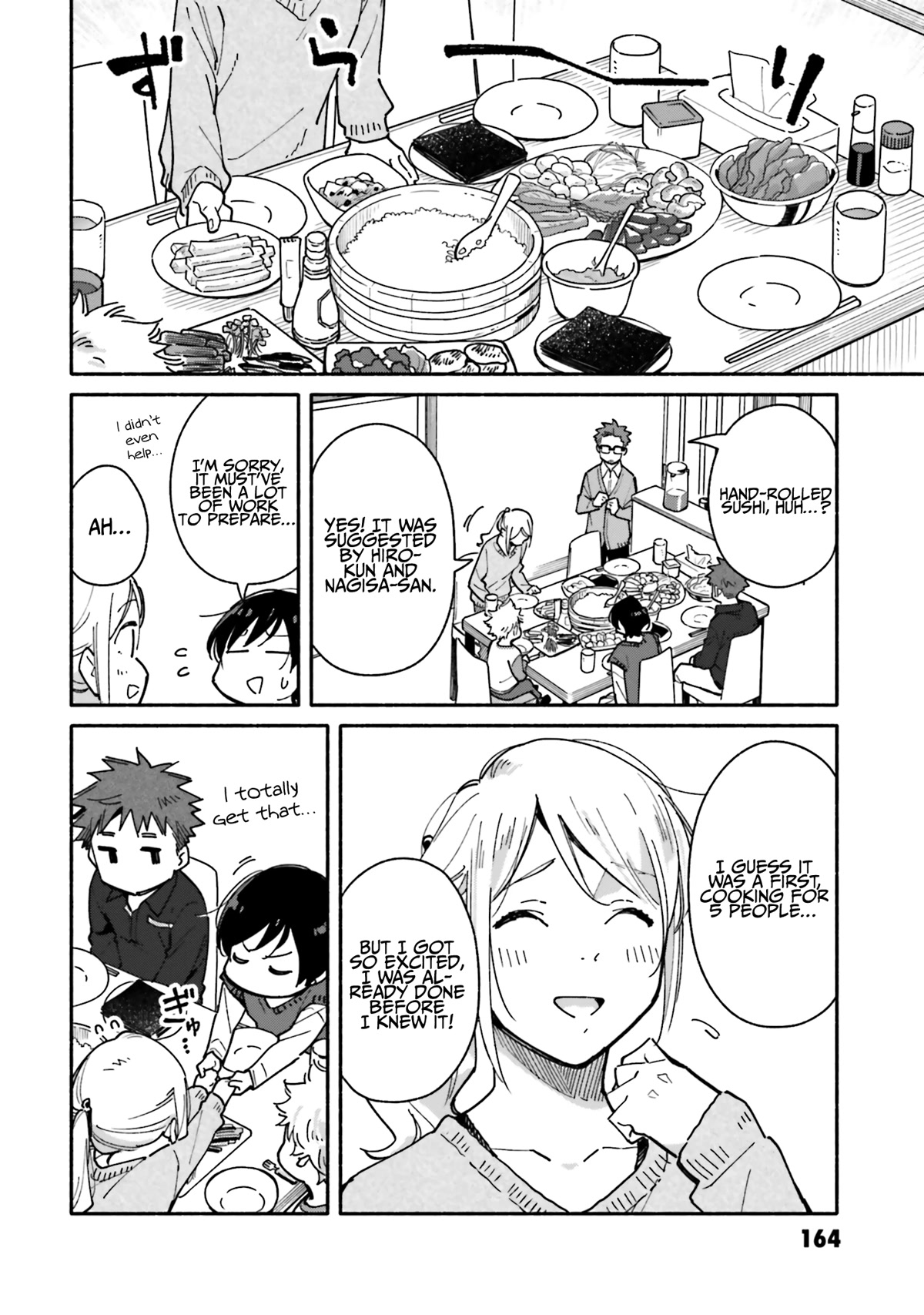 Aikagi-Kun To Shiawase Gohan - Chapter 21: Hand-Rolled Sushi With Everyone