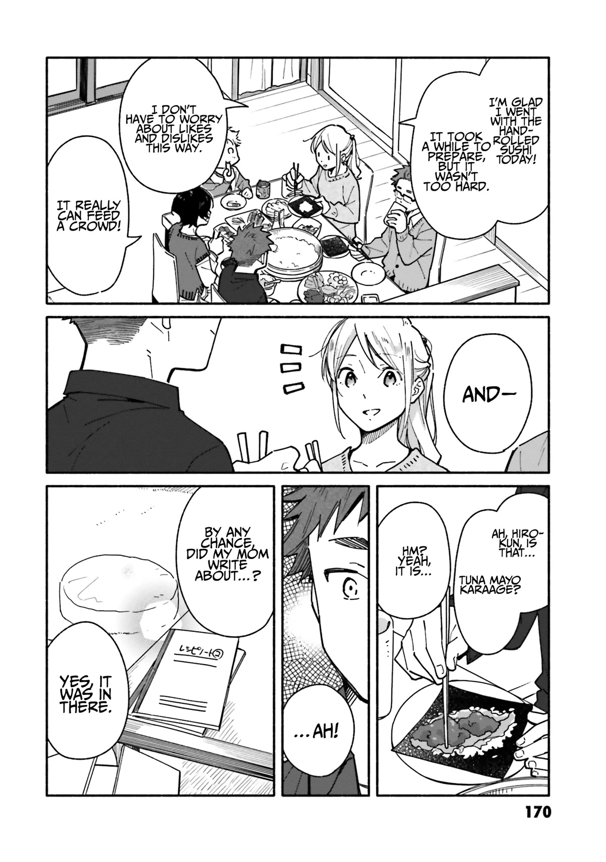 Aikagi-Kun To Shiawase Gohan - Chapter 21: Hand-Rolled Sushi With Everyone