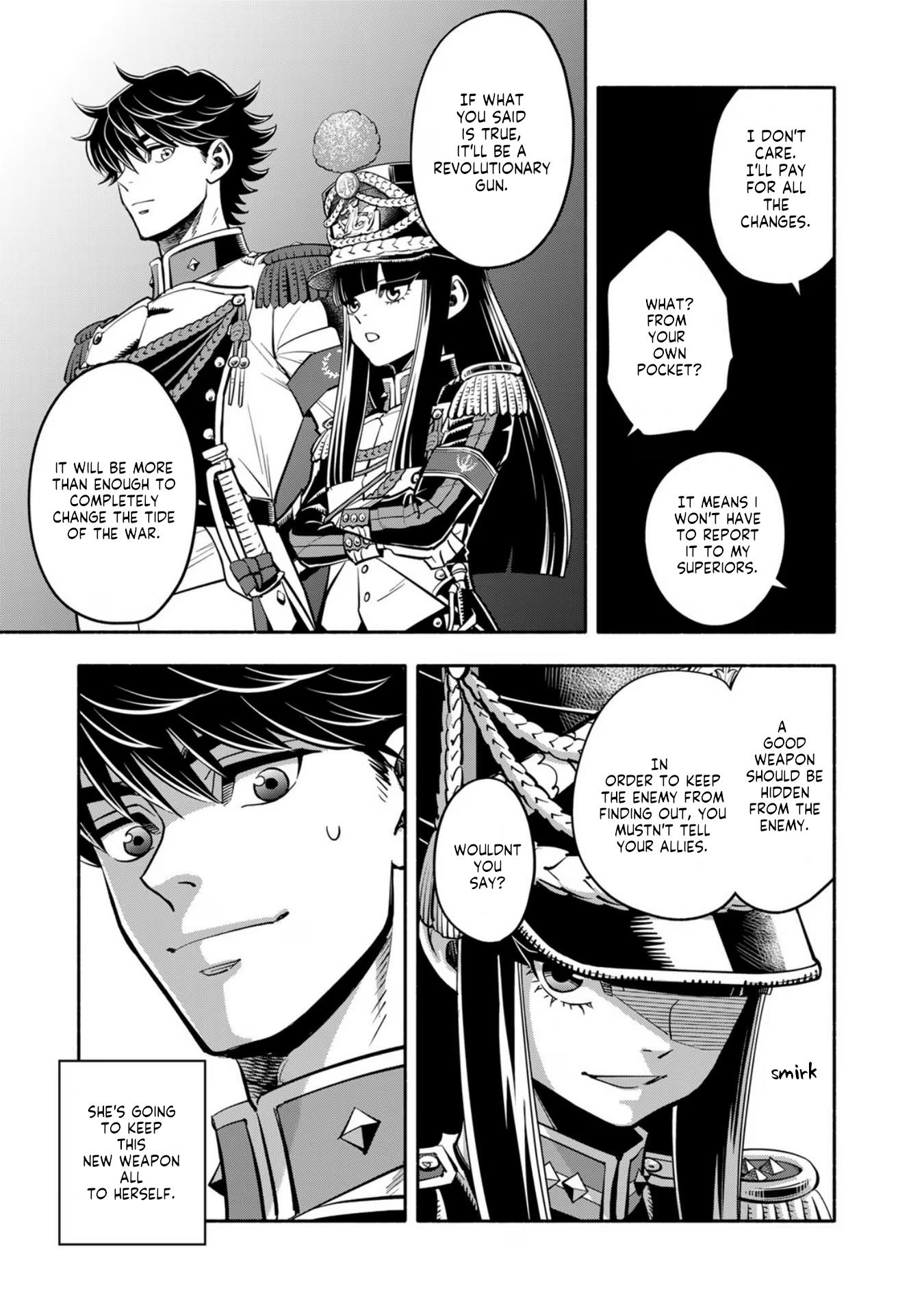 Musket Girls! ~Tensei Sanbou To Senretsu Otome-Tachi~ - Vol.1 Chapter 4: The Grim Reaper Staff Officer & Colonel's Plan