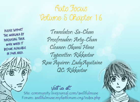 Auto Focus - Vol.5 Chapter 16 : Final Snap