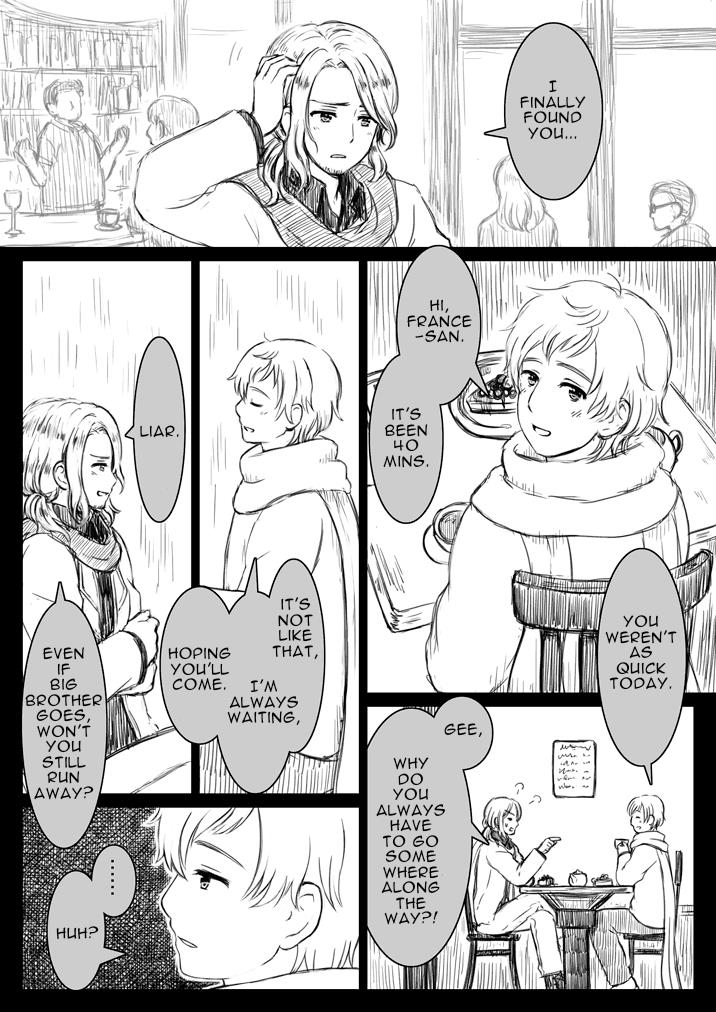 Hetalia - Dj Oneshots By Eiku - Vol.1 Chapter 2: Running Away (Frussia)