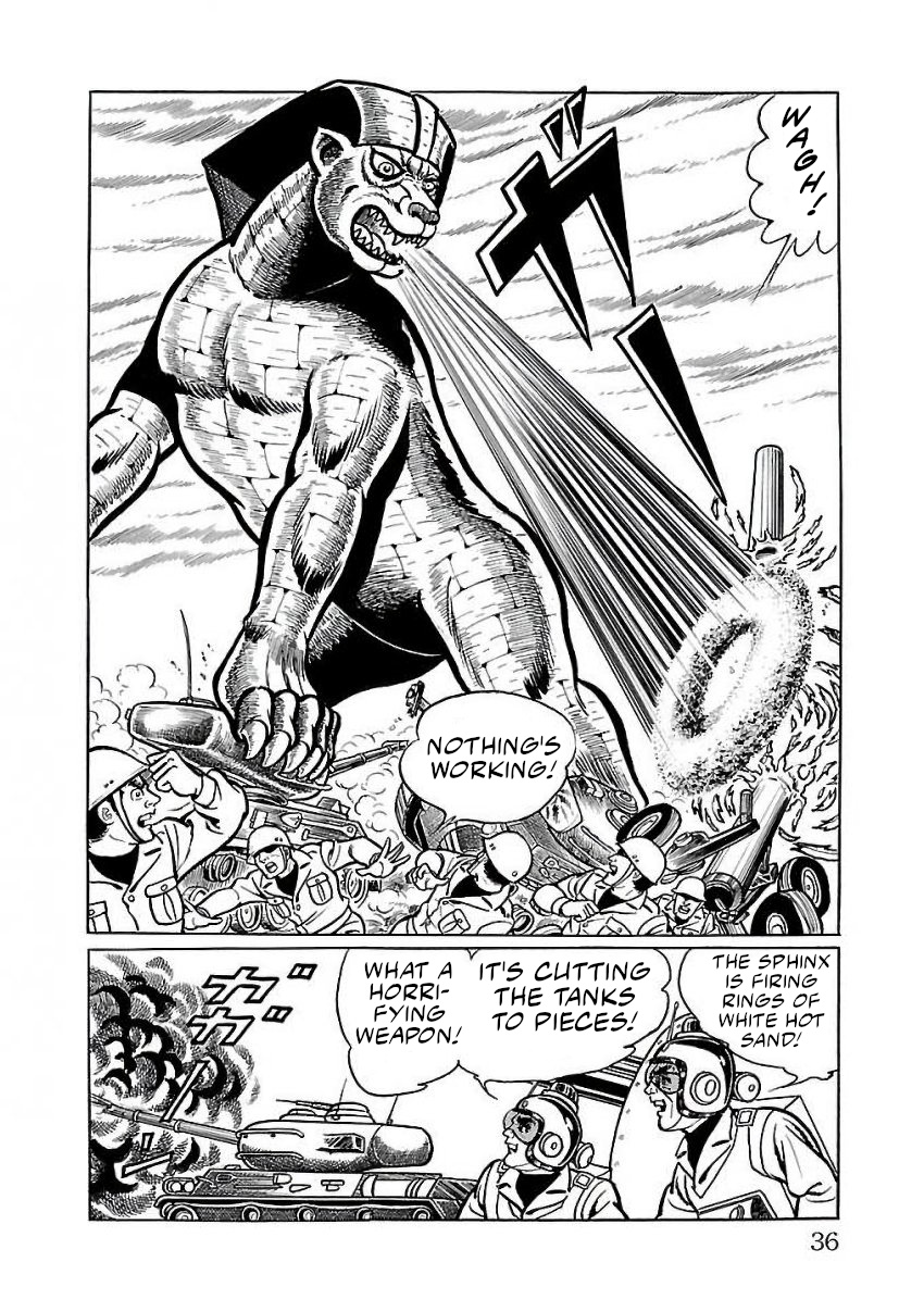 Space Ape Gori Vs. Spectreman - Vol.4 Chapter 22: The Egyptian Monster, The Sphinx.