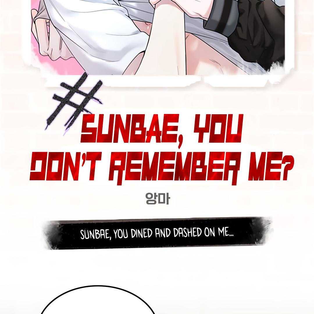 Sunbae, You Don't Remember Me? - Chapter 0