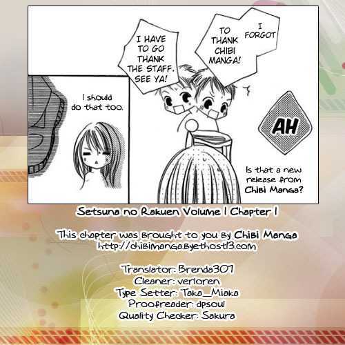 Setsuna No Rakuen - Vol.1 Chapter 1