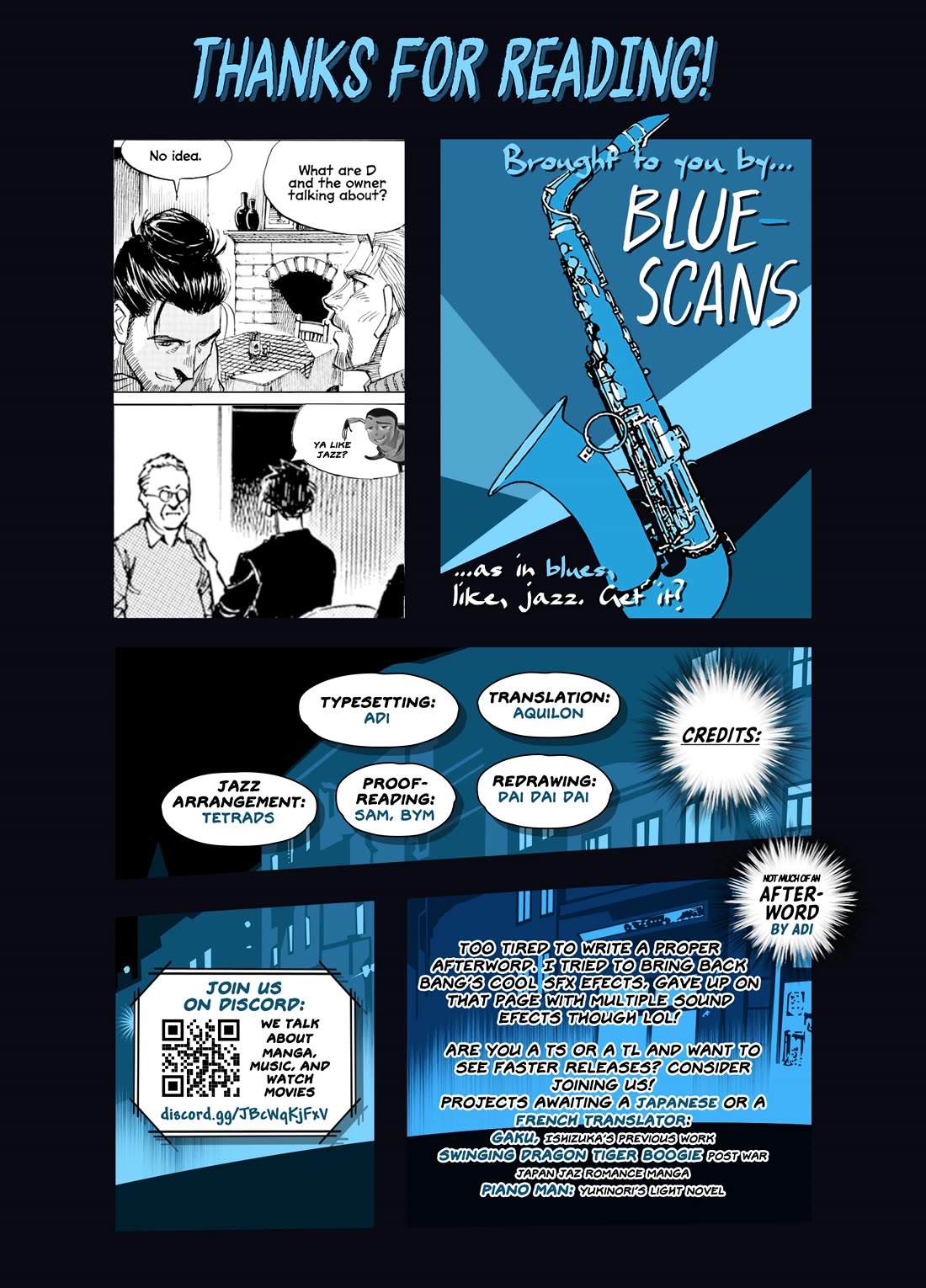 Blue Giant Supreme - Chapter 39: Nothing Personal