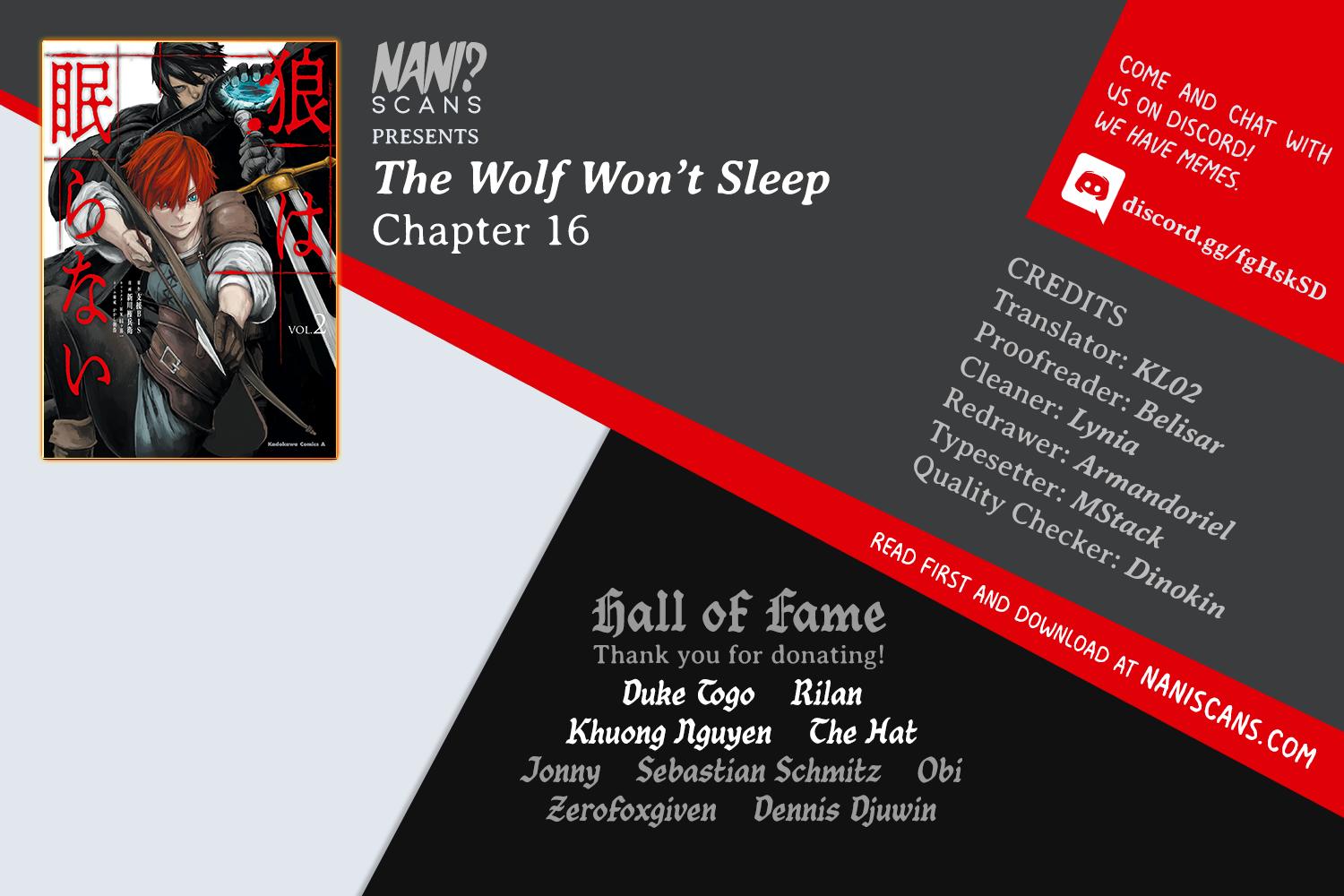 The Wolf Won't Sleep - Chapter 16 [End]