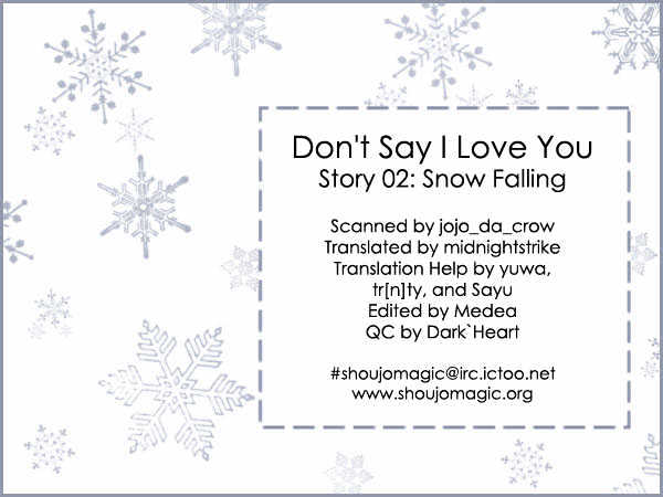 Kinku - Don't Say "I Love You" - Vol.1 Chapter 2 : Snow Falling