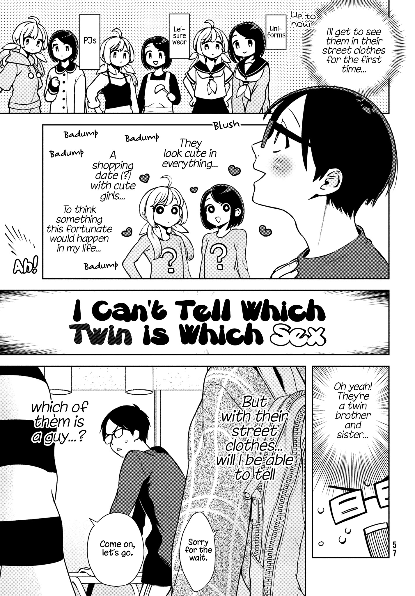 I Can't Tell Which Twin Is Which Sex - Chapter 3: Street Clothes