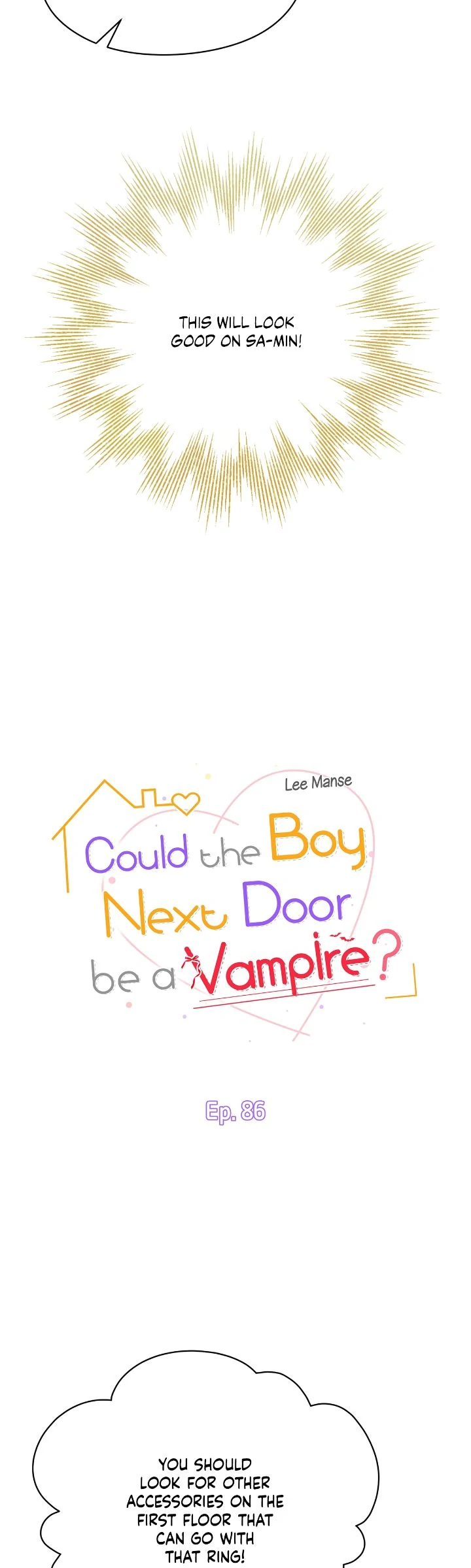 Could The Boy Next Door Be A Vampire? - Chapter 86