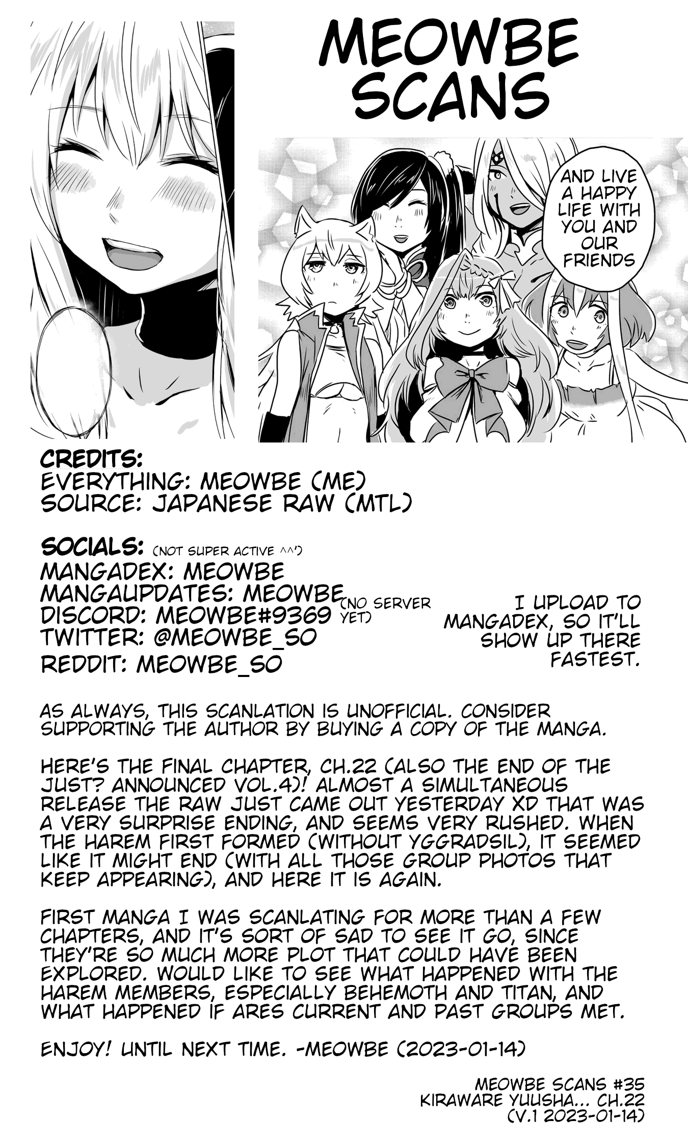 I Played The Role Of A Hated Hero, But For Some Reason I'm Loved By The Last Boss And Living With Her! - Chapter 22: To New Frontiers! [End]