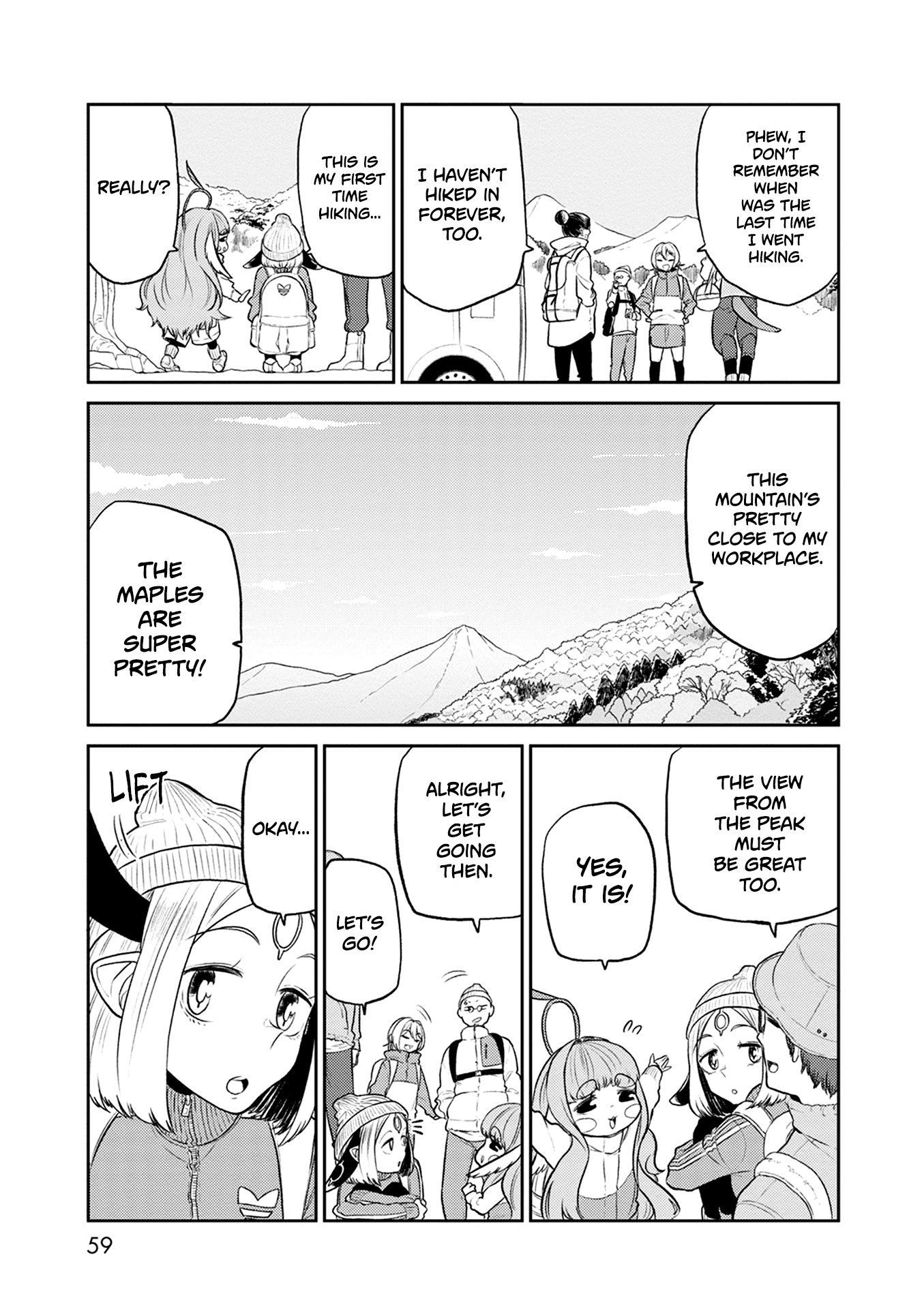 Kumika No Mikaku - Chapter 35: The Fall Mountain, Hike!