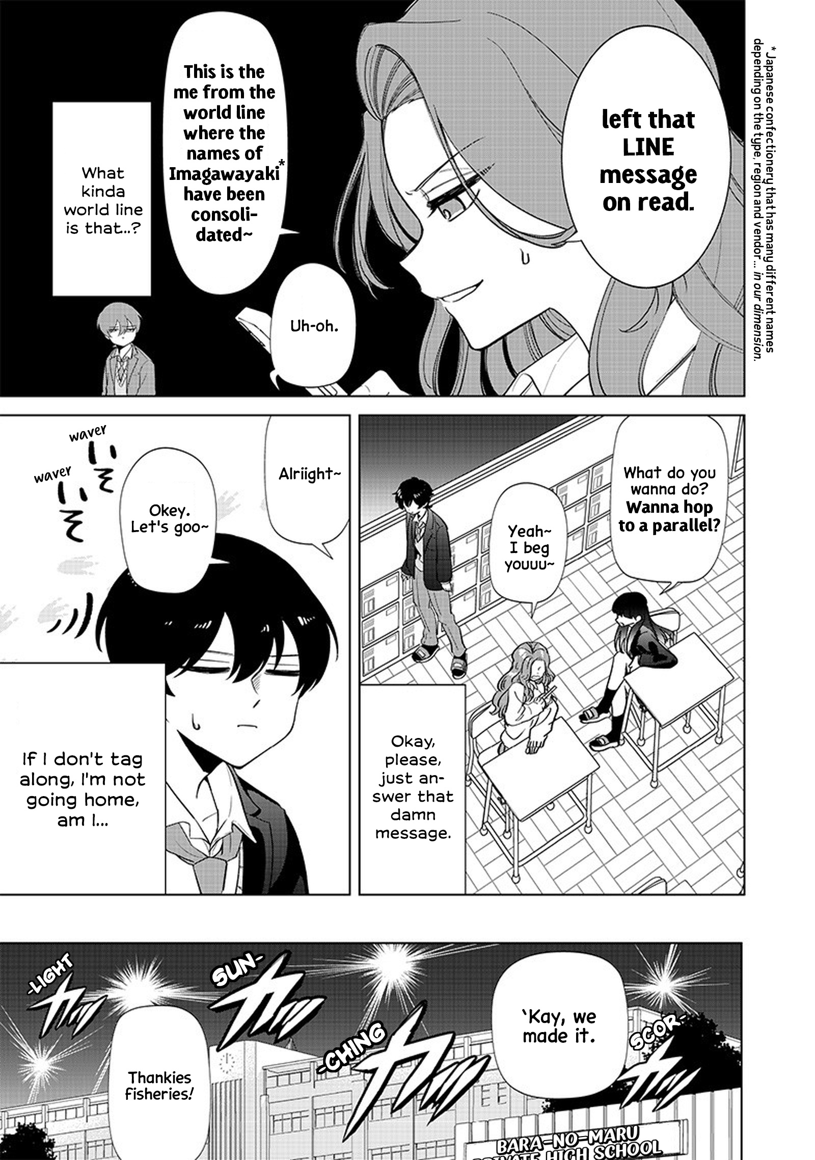 Shiretto Sugee Koto Iteru Gal: Shiritsu Para No Marukoukou No Nichijou - Chapter 2: Casually Going To Parallel Worlds Kinda Deal