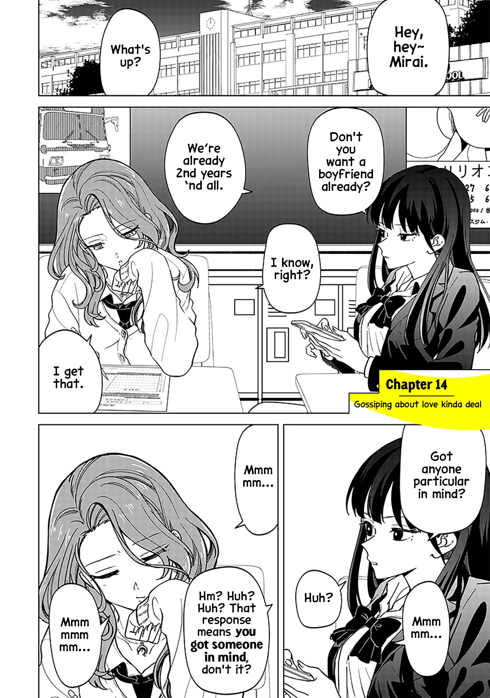 Shiretto Sugee Koto Iteru Gal: Shiritsu Para No Marukoukou No Nichijou - Chapter 14: Gossiping About Love Kinda Deal