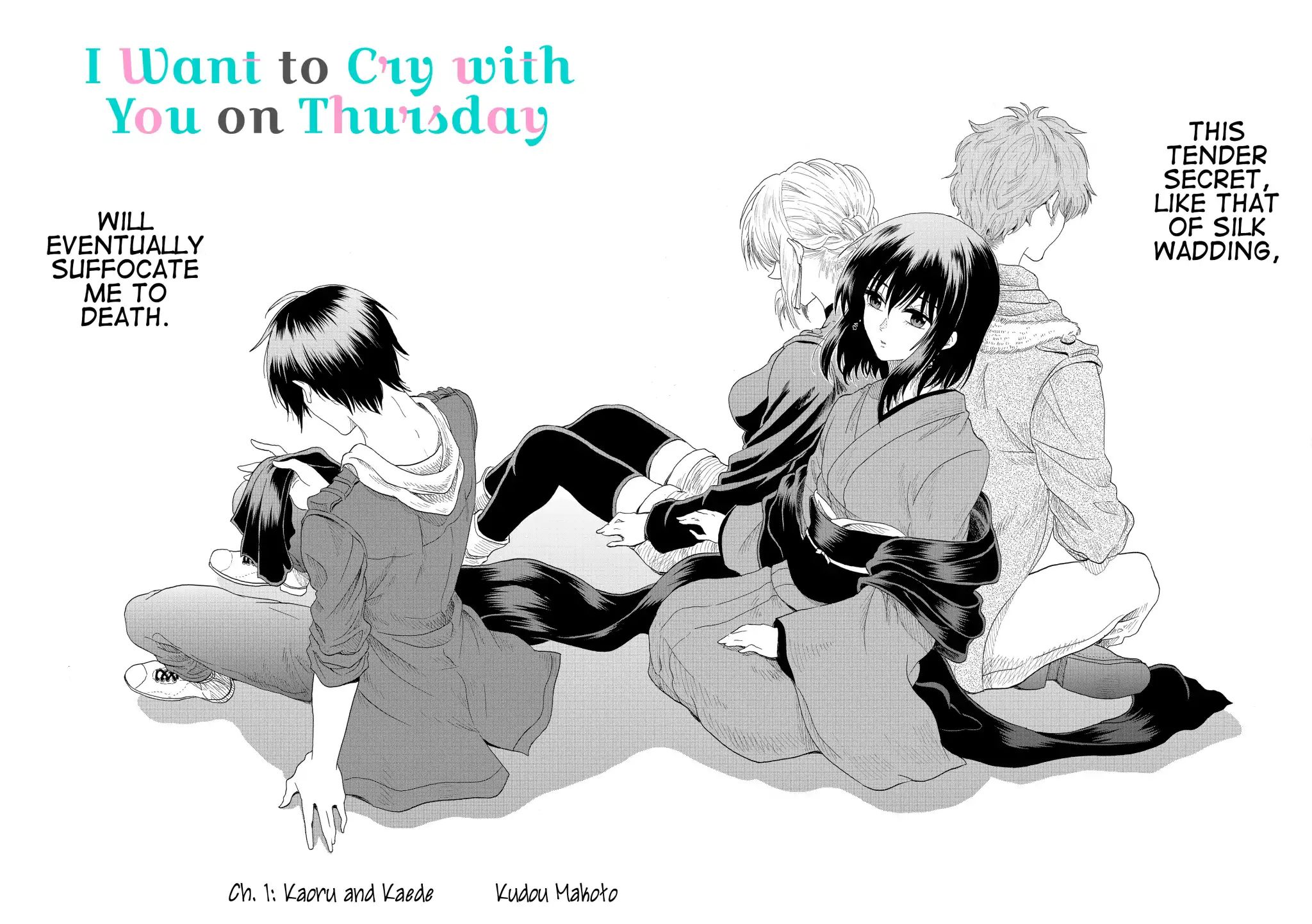 I Want To Cry With You On Thursday. - Vol.1 Chapter 1: Kaoru And Kaede