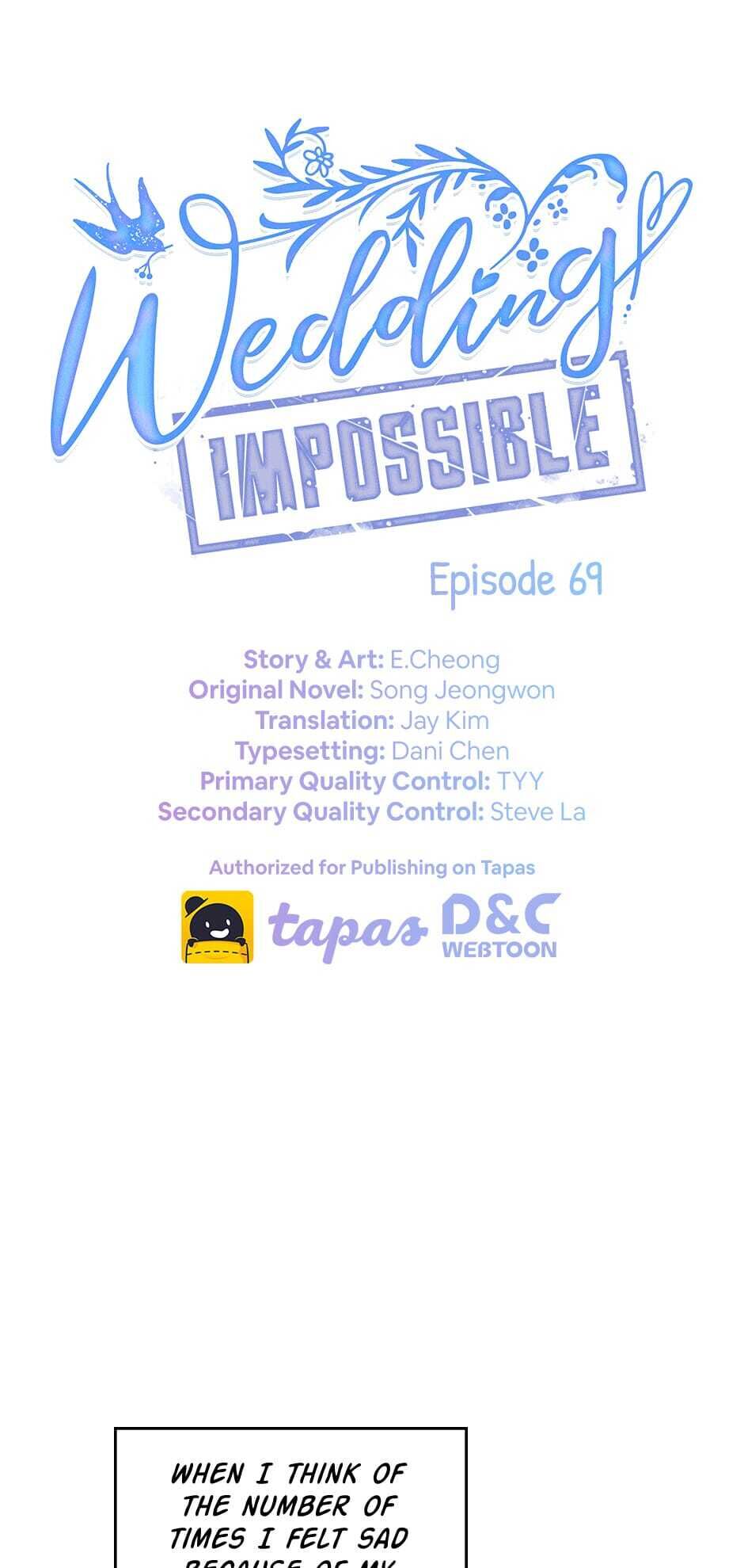 Wedding Impossible - Chapter 69