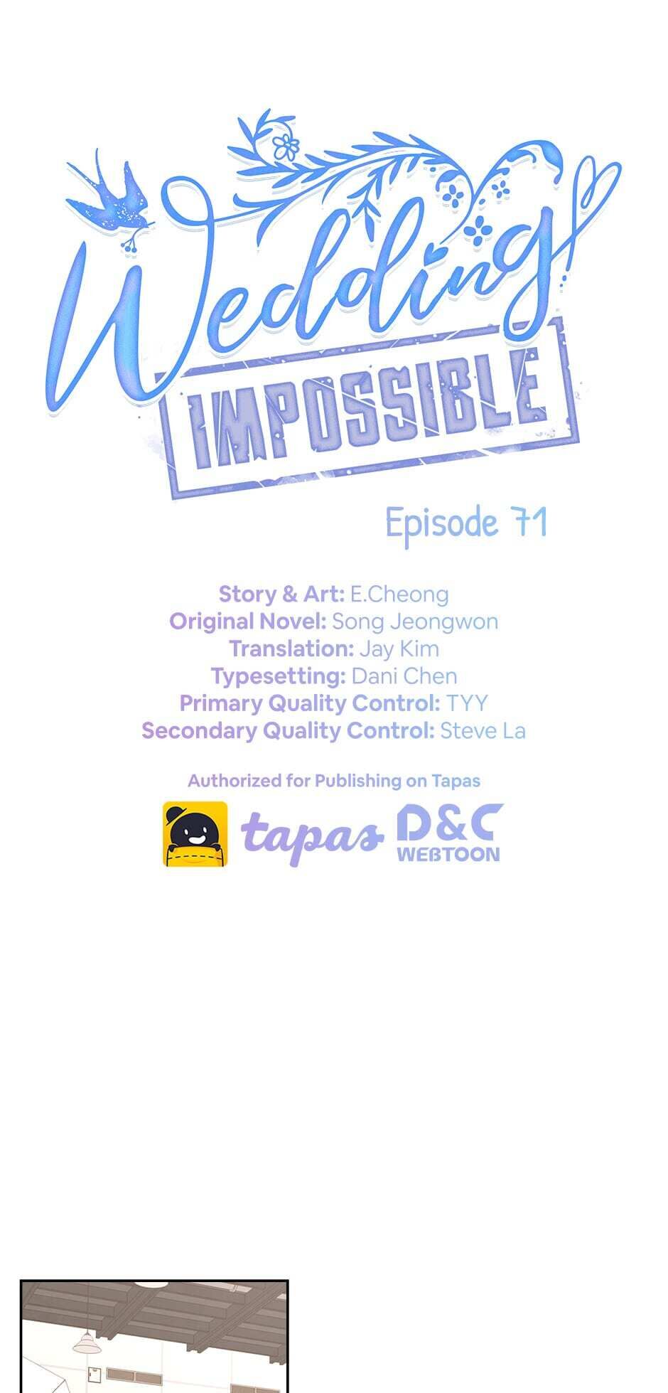 Wedding Impossible - Chapter 71 : Vacation