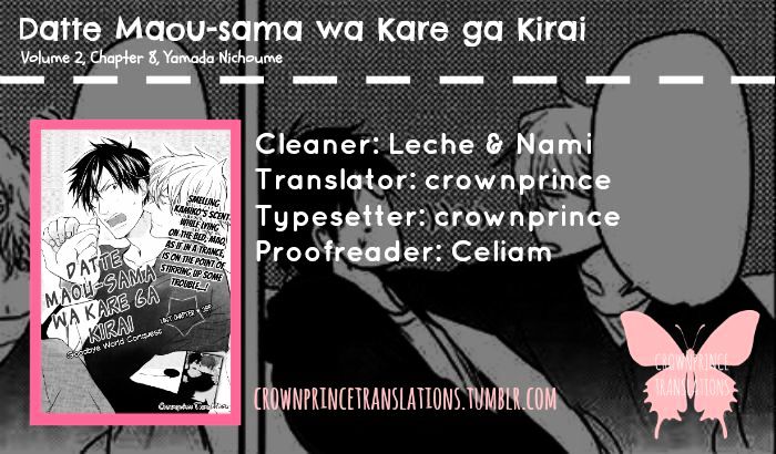 Datte Maou-Sama Wa Kare Ga Kirai - Chapter 8